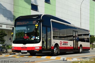 Bus 857 - SMRT Buses MAN NL323F (A22) (SMB227Z)