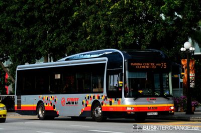 Bus 75 - SMRT Buses MAN NL323F (A22) (SMB 325Z)