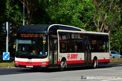 Bus 176 - SMRT Buses MAN NL323F (A22) (SMB 343X)