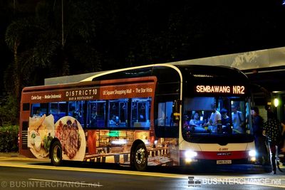 Bus NR2 - SMRT Buses MAN NL323F (A22) (SMB352U)