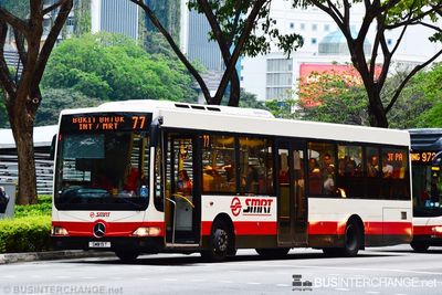 Bus 77 - SMRT Buses Mercedes-Benz OC500LE (SMB15T)