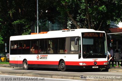 Bus 61 - SMRT Buses Mercedes-Benz OC500LE (SMB35K)