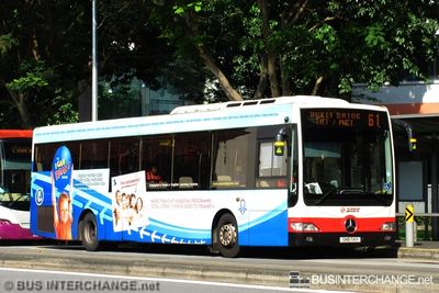 Bus 61 - SMRT Buses Mercedes-Benz OC500LE (SMB74Y)