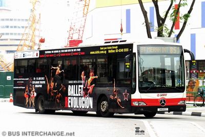 Bus 851 - SMRT Buses Mercedes-Benz OC500LE (SMB80D)