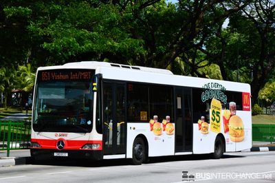 Bus 851 - SMRT Buses Mercedes-Benz OC500LE (SMB80D)