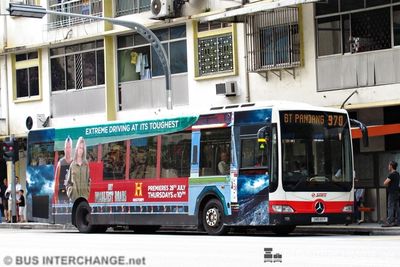Bus 970 - SMRT Buses Mercedes-Benz OC500LE (SMB85R)