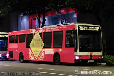 SMRT Buses Mercedes-Benz OC500LE (SMB89E) - Chinatown Shuttle