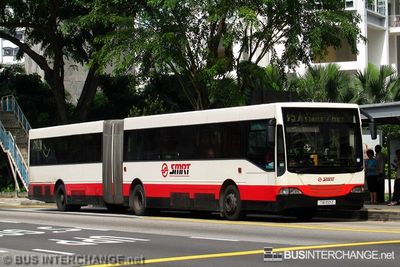 Bus 857 - SMRT Buses Mercedes-Benz O405G (TIB1001Z)