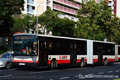 Bus 856 - SMRT Buses Mercedes-Benz O405G (TIB1038T)