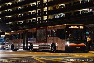 Bus 180A - SMRT Buses Mercedes-Benz O405G (TIB1103M)