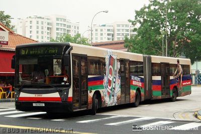 Bus 67 - SMRT Buses Mercedes-Benz O405G (TIB1115D)