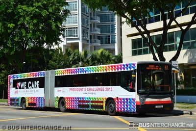Bus 61 - SMRT Buses Mercedes-Benz O405G (TIB1131G)