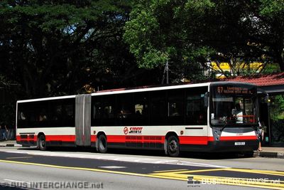 Bus 67 - SMRT Buses Mercedes-Benz O405G (TIB1135X)