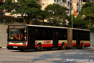 Bus 806 - SMRT Buses Mercedes-Benz O405G (TIB1160Y)