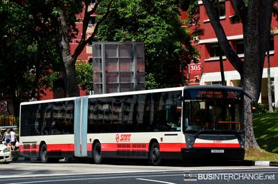 Bus 302 - SMRT Buses Mercedes-Benz O405G (TIB1175E)