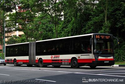Bus 945 - SMRT Buses Mercedes-Benz O405G (TIB1177A)