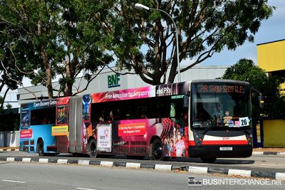 Bus Airshow Shuttle 2014 - SMRT Buses Mercedes-Benz O405G (TIB1215Z)