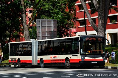 Bus 302 - SMRT Buses Mercedes-Benz O405G (TIB1237K)