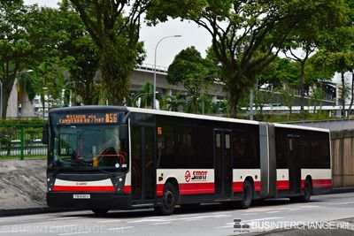 Bus 856 - SMRT Buses Mercedes-Benz O405G (TIB1242U)