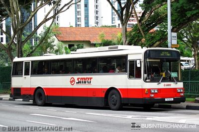 Bus 854 - SMRT Buses Nissan Diesel U/UA (TIB363K)