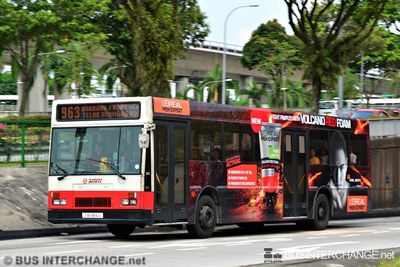 Bus 963 - SMRT Buses Mercedes-Benz O405 (TIB484U)