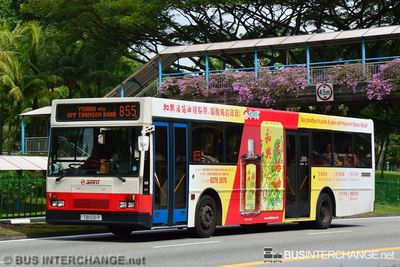 Bus 855 - SMRT Buses Mercedes-Benz O405 (TIB506R)