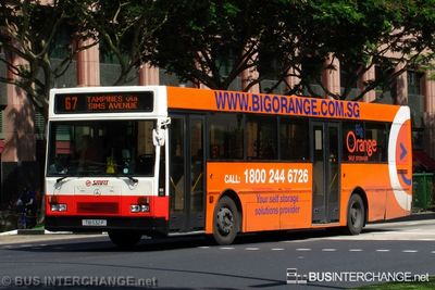 Bus 67 - SMRT Buses Mercedes-Benz O405 (TIB532P)
