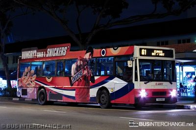 Bus 61 - SMRT Buses Mercedes-Benz O405 (TIB538Z)