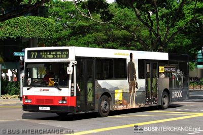 Bus 77 - SMRT Buses Mercedes-Benz O405 (TIB557T)