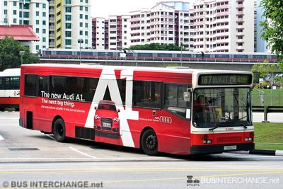 Bus 167 - SMRT Buses Scania L113CRL (TIB567P)