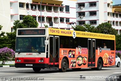 Bus 855 - SMRT Buses Mercedes-Benz O405 (TIB583S)