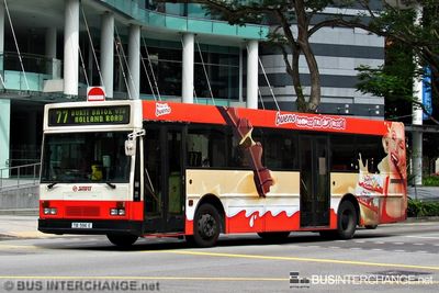 Bus 77 - SMRT Buses Mercedes-Benz O405 (TIB596E)