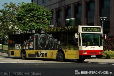 Bus 67 - SMRT Buses Mercedes-Benz O405 (TIB600B)