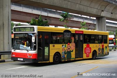 Bus 61 - SMRT Buses Scania L113CRL (TIB651D)