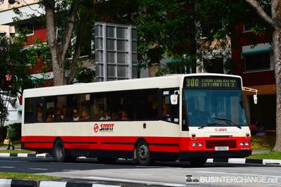 Bus 300 - SMRT Buses DAF SB220LT (TIB715D)