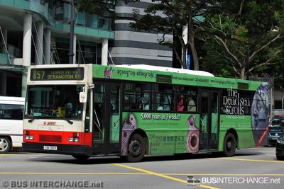 Bus 857 - SMRT Buses Mercedes-Benz O405 (TIB732D)