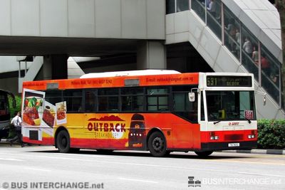 Bus 531 - SMRT Buses Mercedes-Benz O405 (TIB783G)