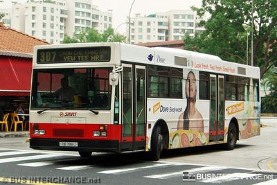 Bus 307 - SMRT Buses Mercedes-Benz O405 (TIB796U)