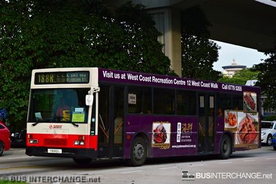 Bus 188R - SMRT Buses Mercedes-Benz O405 (TIB810L)