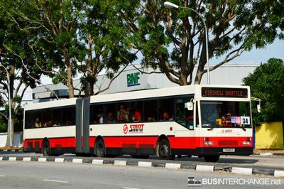 Bus Airshow Shuttle 2014 - SMRT Buses Mercedes-Benz O405G (TIB851T)