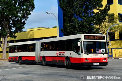 Bus Airshow Shuttle 2014 - SMRT Buses Mercedes-Benz O405G (TIB889K)