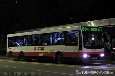 Bus 190 - SMRT Buses Hino HS3KRKK (TIB951M)