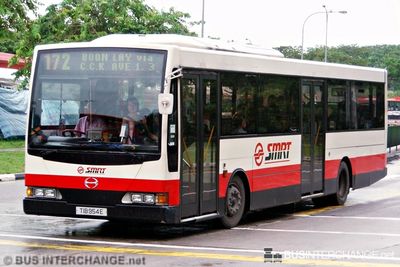 Bus 172 - SMRT Buses Hino HS3KRKK (TIB954E)