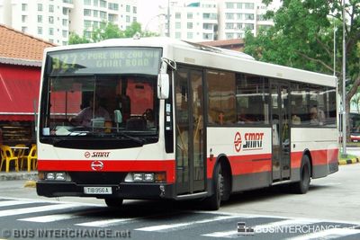 Bus 927 - SMRT Buses Hino HS3KRKK (TIB956A)