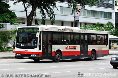 Bus 961 - SMRT Buses Mercedes-Benz O405 (TIB968R)