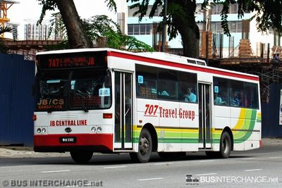 Bus 747 - JB Central Line Nissan Diesel JP251 (WHA5302)
