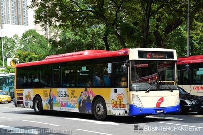 Bus U7 - RapidKL Dong Feng DHZ6120RC2 (WNQ1442)