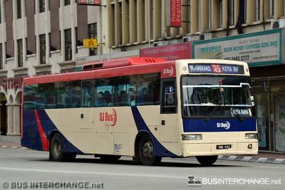 Bus 43 - SJ Bus Nissan Diesel JP251 (WNQ5365)