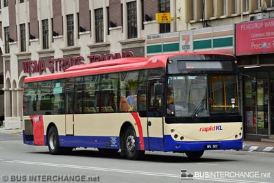 Bus U8 - RapidKL Higer KLQ6121G (WPL 563)