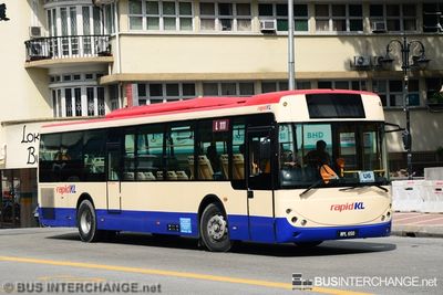 Bus U6 - RapidKL Higer KLQ6121G (WPL 650)
